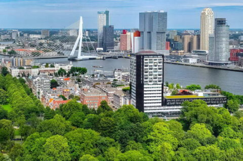 Luchtfoto van Rotterdam